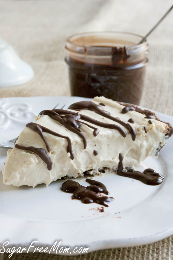 No Bake Sugar Free Keto Peanut Butter Mousse Pie