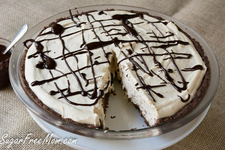 Sugar Free Peanut Butter Cheesecake Mousse Pie Keto No Bake