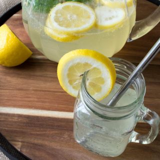 Sparkling Sugar-Free Basil Lemonade & An Ava Anderson Party