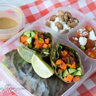 Healthy Lunchbox Recipes: Vegetable Spring Rolls with Lightened Up Peanut Sauce