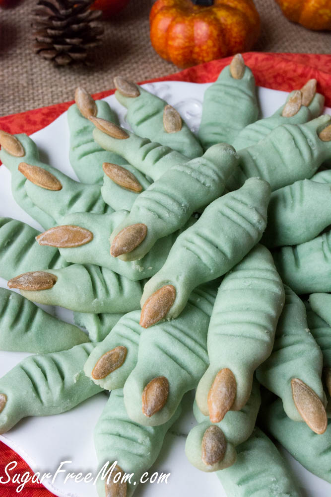 Halloween Witches’ Finger Cookies {Gluten & Sugar-Free}