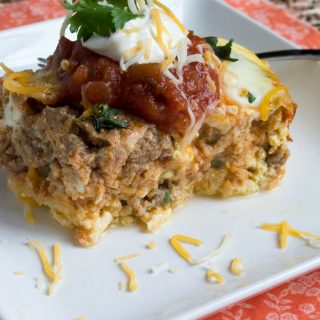 Slow Cooker Keto Mexican Breakfast Casserole {Low Carb & Gluten Free}
