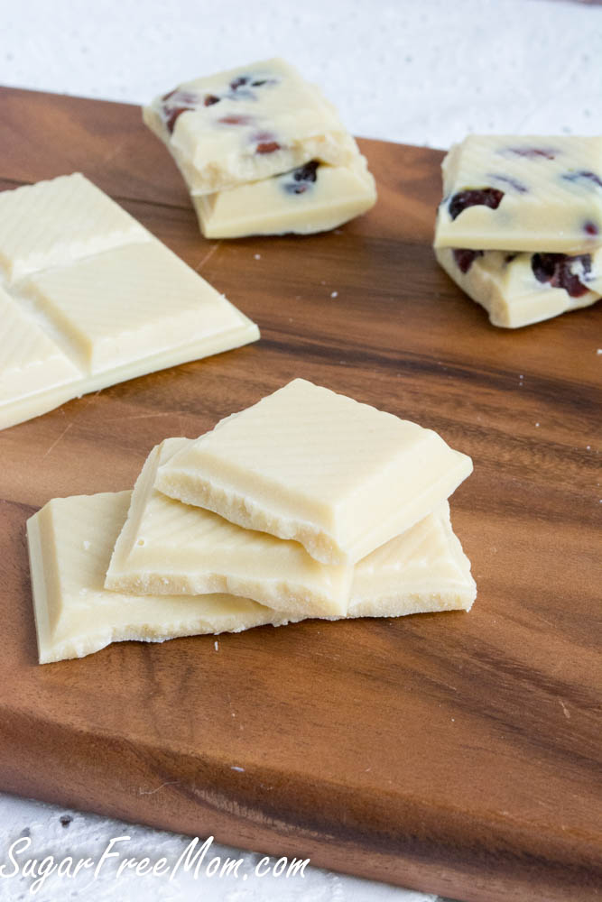 Sugar-Free White Chocolate Bars