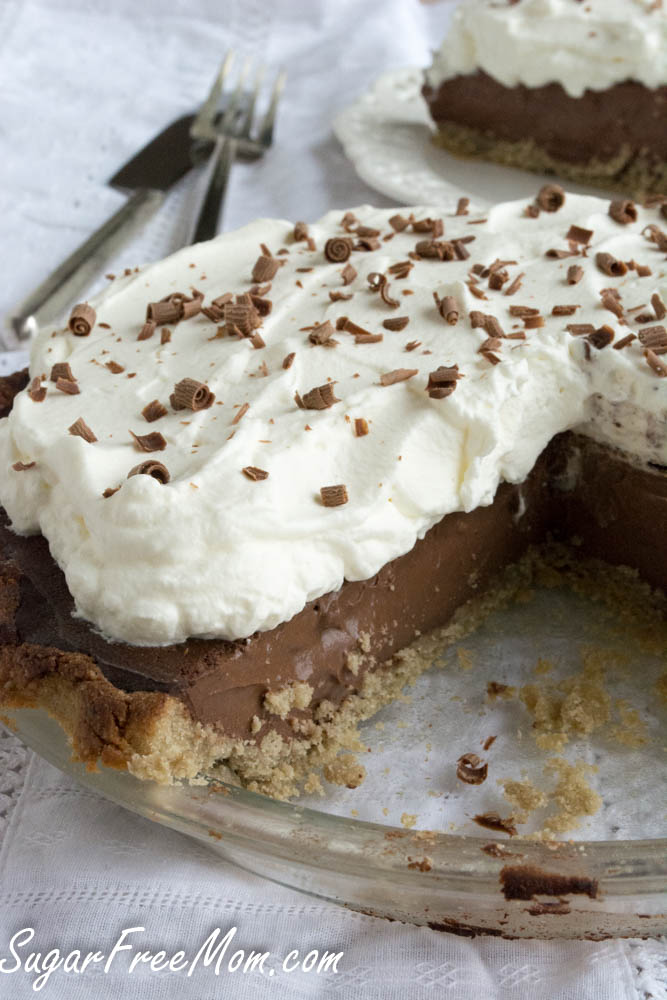 I cut the recipe in half, no crust, and have chocolate pudding in a few minutes, also topped with whipped topping. Sugar Free Chocolate Cream Pie - Sugar Free Keto Chocolate Cream Pie (Low Carb, Nut Free ...