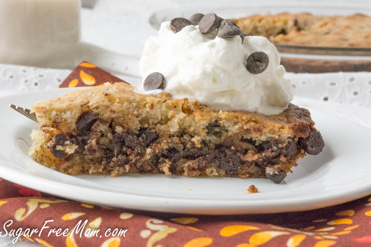 Sugar-Free Chocolate Chip Cookie Pie