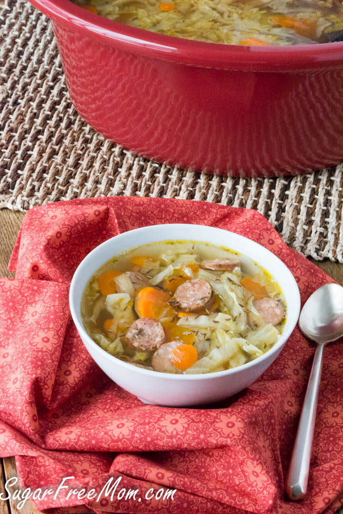 Slow Cooker Cabbage Soup with Sausage