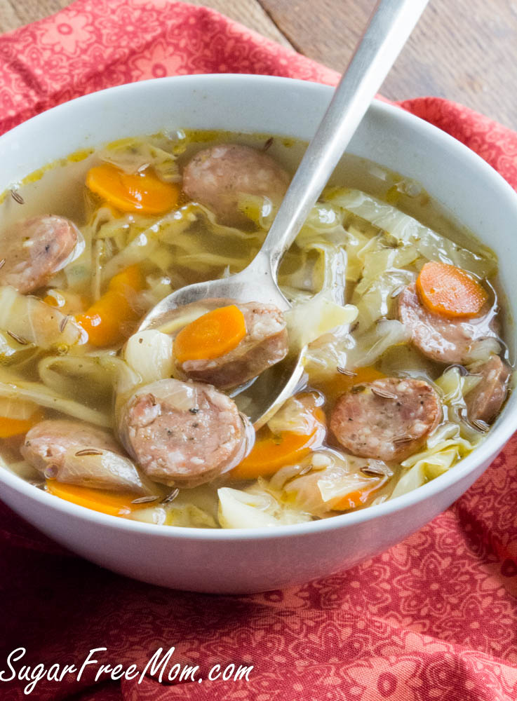 Slow Cooker Cabbage Soup with Sausage