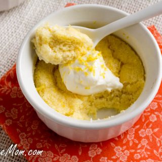 Sugar Free Lemon Pudding Cakes from the Sugar-Free Mom Cookbook!