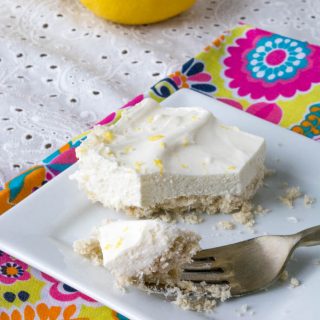 Sugar Free No Bake Lemon Cheesecake Bars