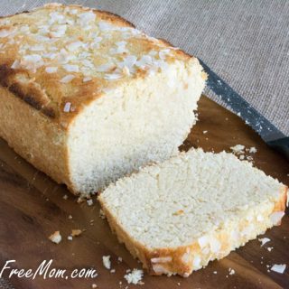 Sugar Free Lemon Coconut Pound Cake {Low Carb and Grain Free}