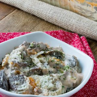 Beef Stroganoff Cauliflower Casserole