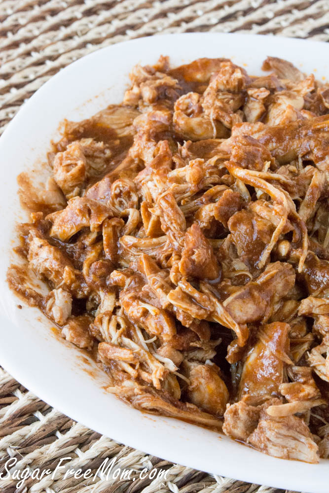 Crock Pot Sugar Free BBQ Pulled Chicken (Keto)