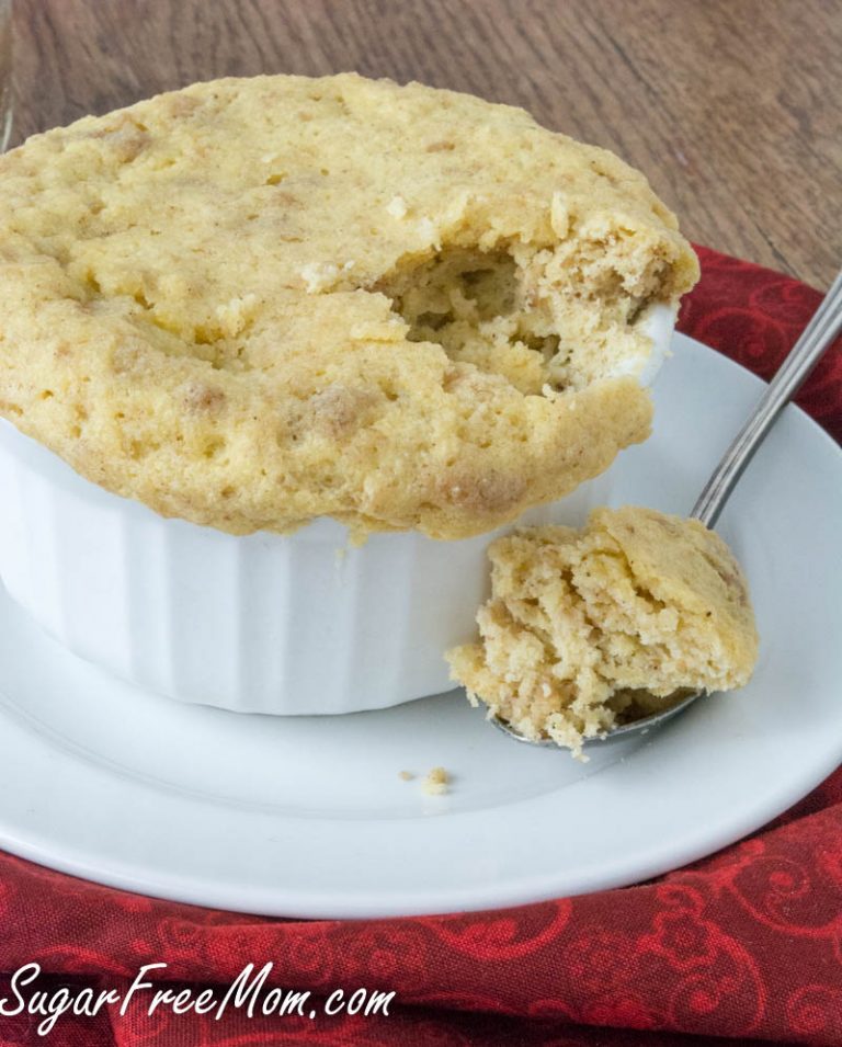 Sugar Free Cookie Butter Mug Cake