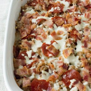 Keto Pizza Cauliflower Casserole (Low Carb and Gluten Free)