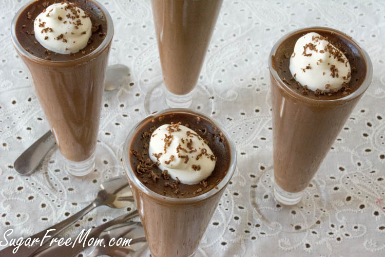 Sugar Free Chocolate Espresso Mousse {Dairy Free Option}