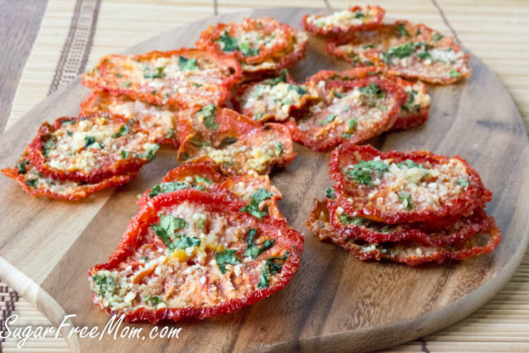 Crispy Parmesan Tomato Chips