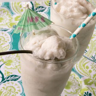 low carb coconut slushie