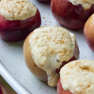 Low Carb Caramel Cheesecake Stuffed Apples