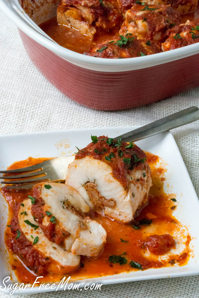 Low Carb Pizza Stuffed Chicken Breasts