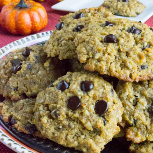Sugar Free Low Carb Keto Pumpkin Oatmeal Cookies