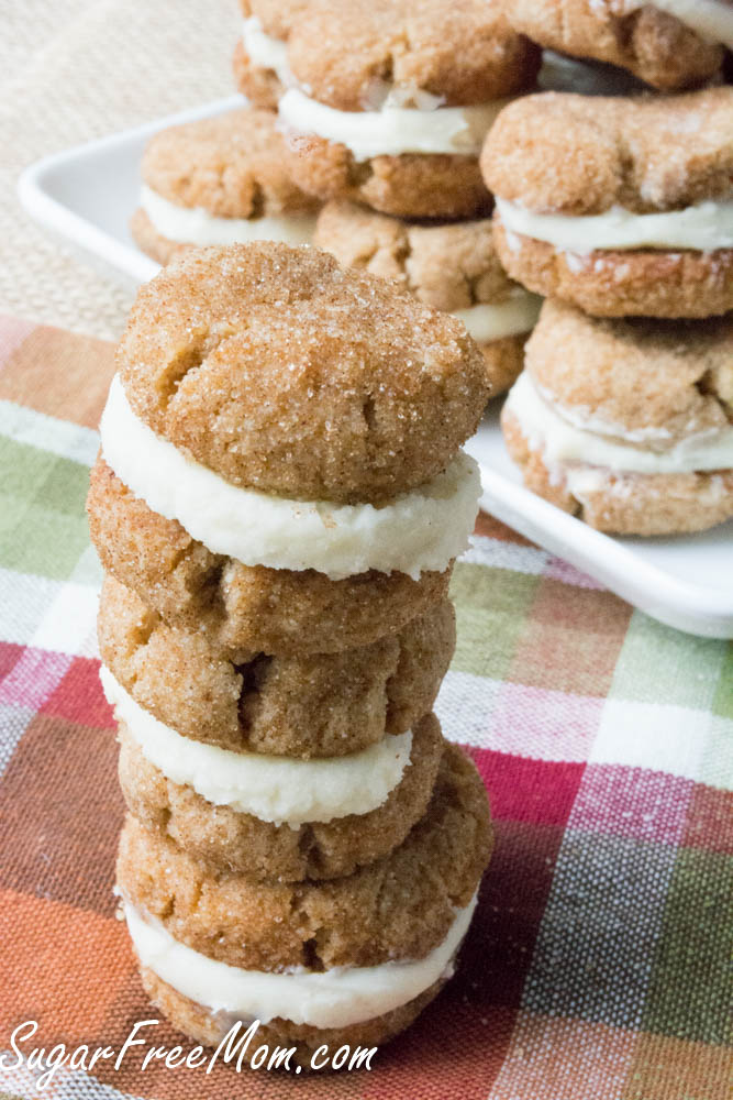 Sugar- Free Snickerdoodle Creme Cookies