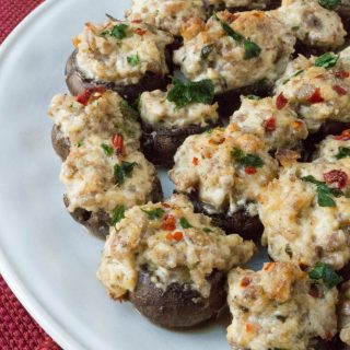 spicy sausage cheese stuffed mushrooms5 (1 of 1)