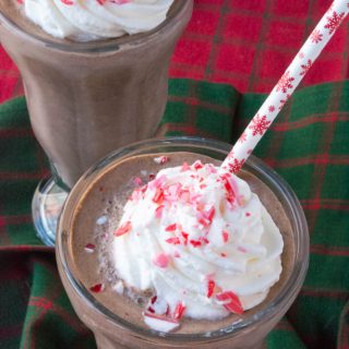 Low Carb Keto Frozen Peppermint Hot Chocolate