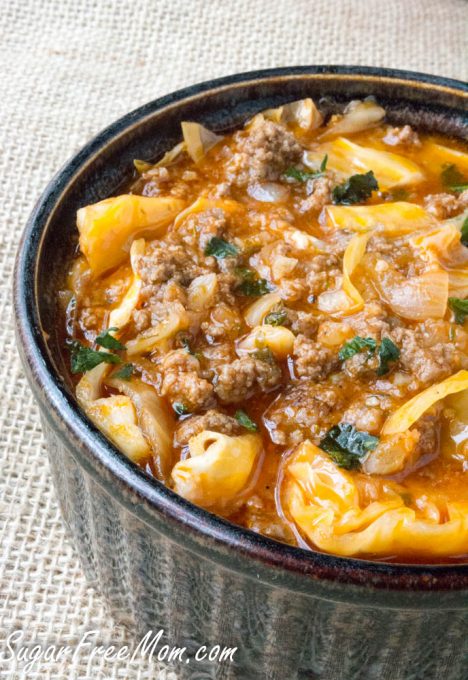 Keto Unstuffed Cabbage Roll Soup