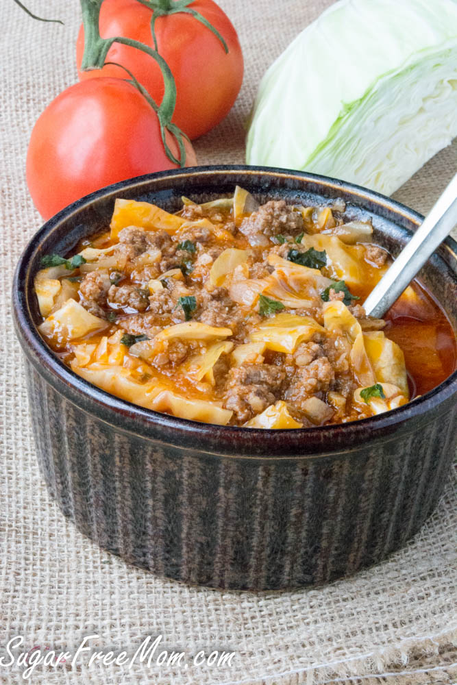 low carb cabbage roll soup