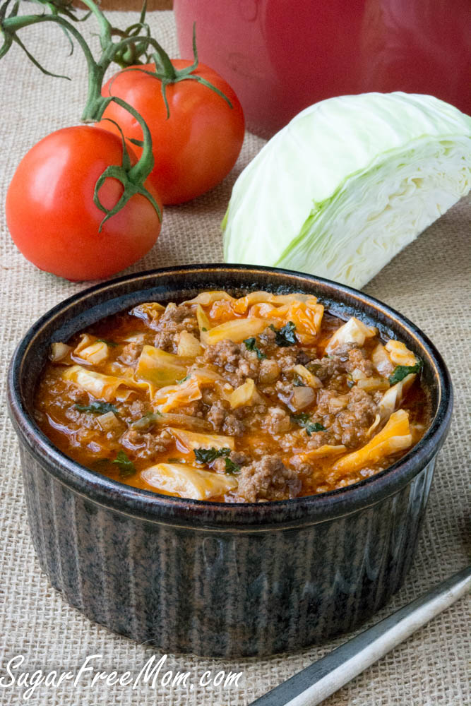 low carb cabbage roll soup