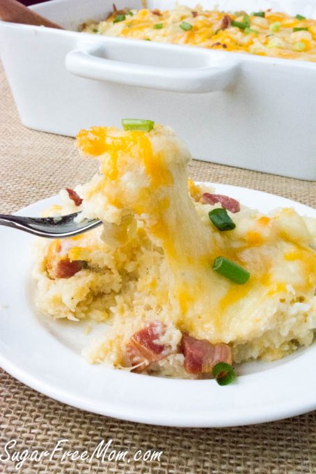 loaded cauliflower bake