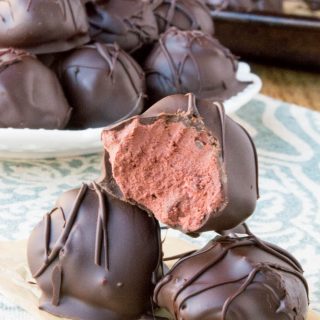 Sugar-Free Red Velvet Cheesecake Truffles