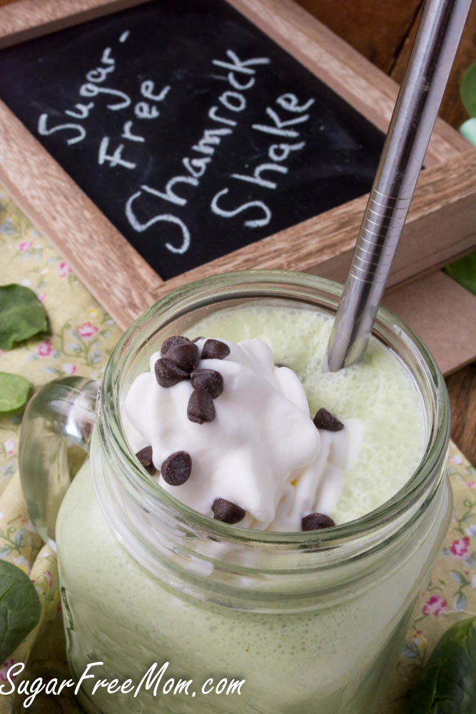 dairy free low carb keto shamrock shake