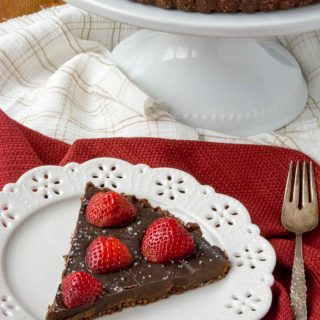 Sugar-Free Salted Chocolate Strawberry Tart