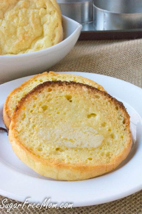 Low Carb Nut Free English Muffins (Grain Free, Gluten Free) - Sugar