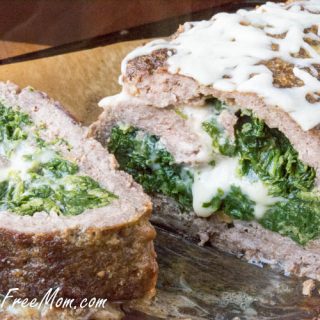 Low Carb Keto Cheese Stuffed Meatloaf
