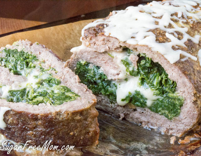 Low Carb Keto Cheese Stuffed Meatloaf