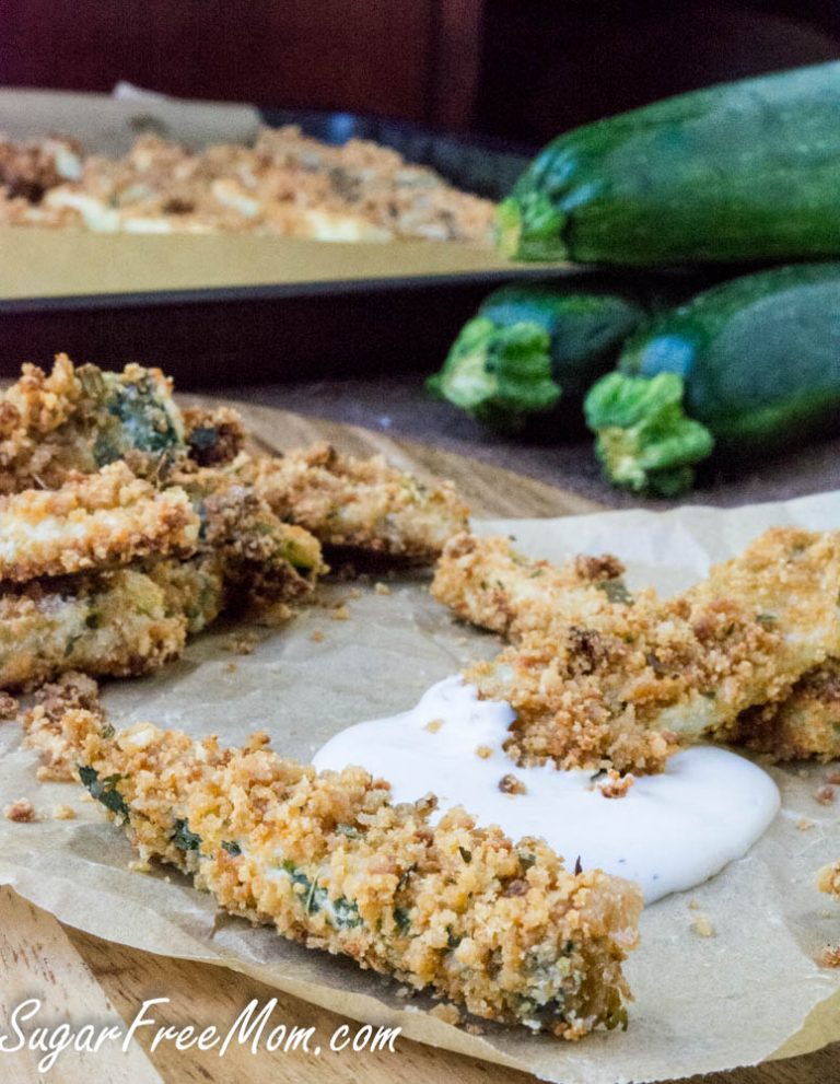 Crispy Oven Fried Low Carb Zucchini Fries