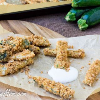 Crispy Oven Fried Low Carb Zucchini Fries