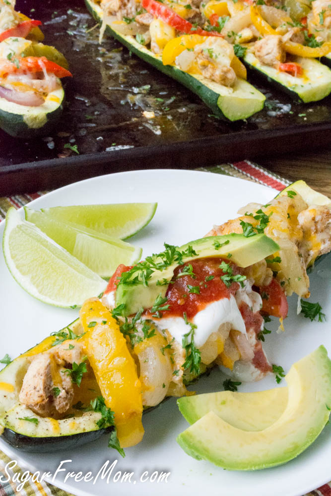 fajita stuffed zucchini-2