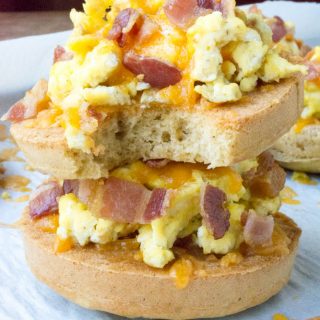 Cheesy Low Carb Bacon Egg Muffin Tops