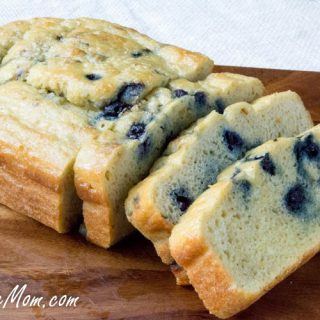 Low Carb Blueberry English Muffin Bread Loaf