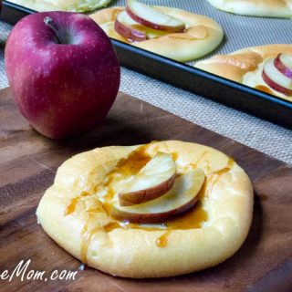 Sugar Free Keto Low Carb Cloud Bread Mini Apple Cheese Danish