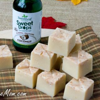 Sugar-Free Maple Coconut Refrigerator Fudge (Low Carb)