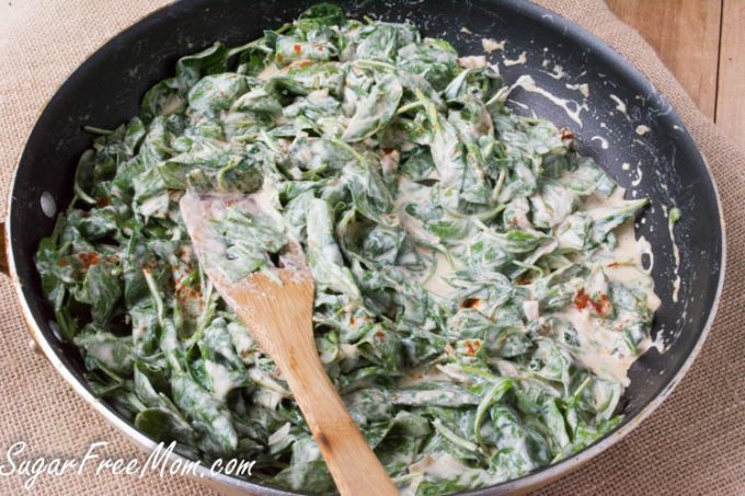 Low Carb Cheesy Boston Market Copycat Creamed Spinach - Sugar-Free Mom
