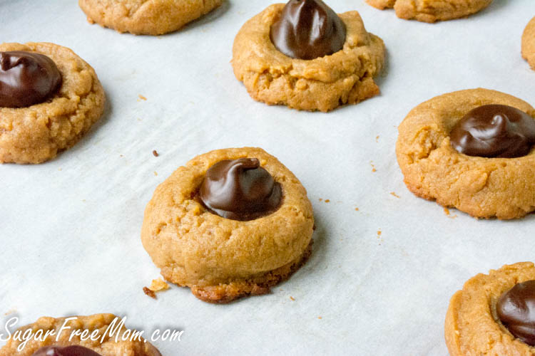 Sugar Free Keto Peanut Butter Blossom Cookies