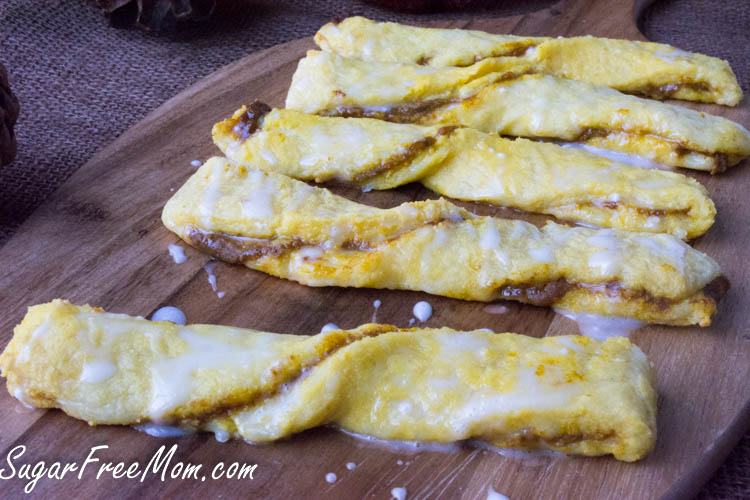 Keto Pumpkin Twists (Nut Free Fathead Dough)