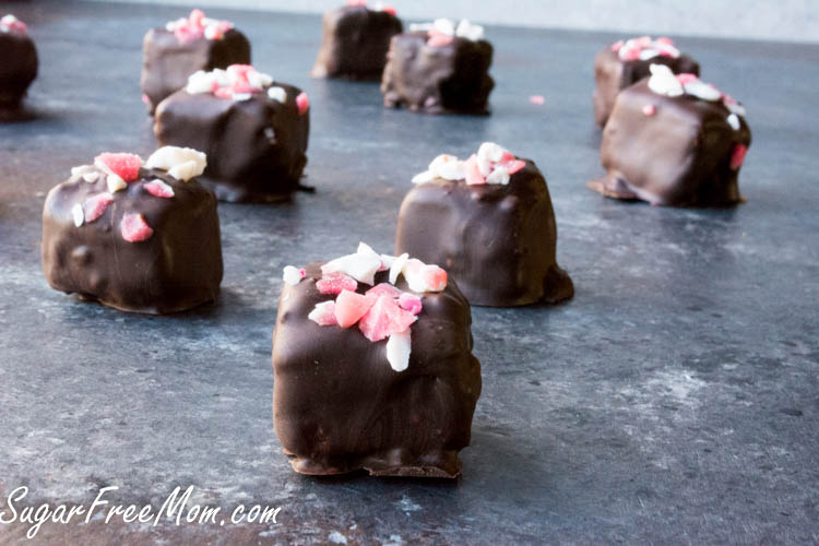 No Bake Sugar-Free Peppermint Patty Bites