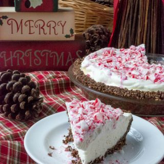 No Bake Sugar-Free Low Carb Peppermint Cheesecake Pie