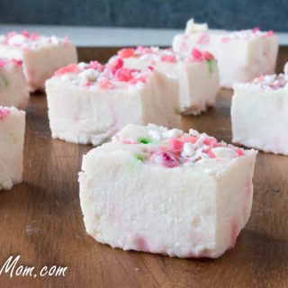 white chocolate paleo peppermint fudge-3